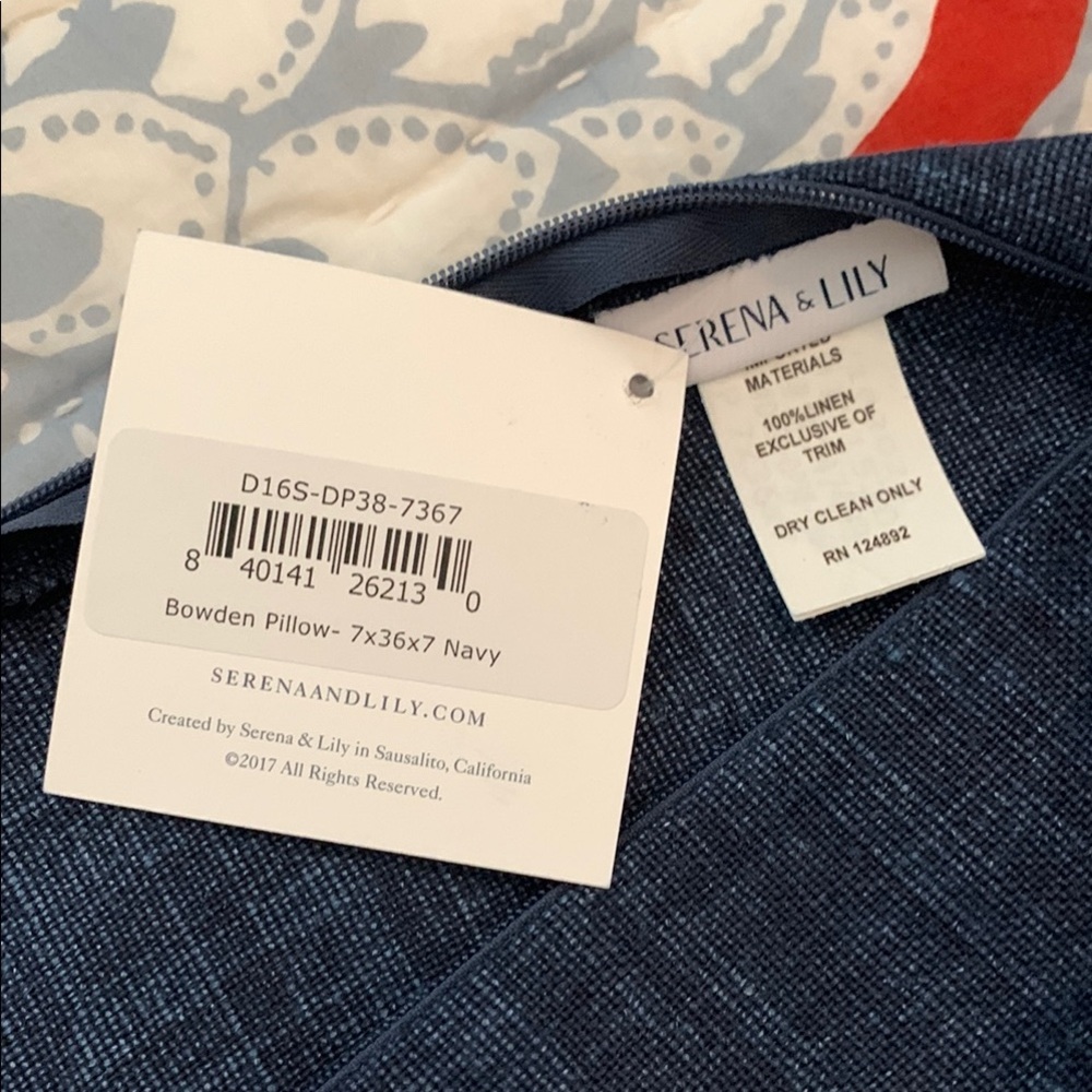 Serena & Lily Navy Bowden Pillow